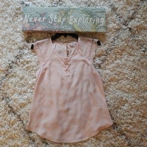 NWOT Candie's pink blouse